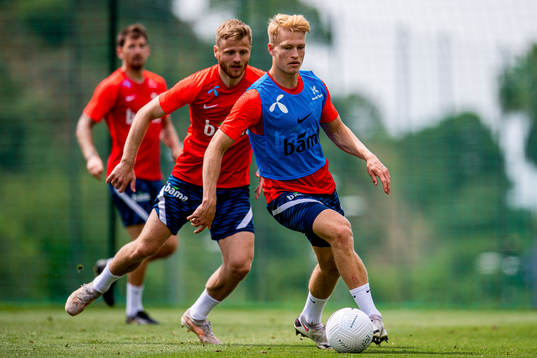 Fredrik Midtsjø and Andreas Hanche-Olsen of the Norwegian