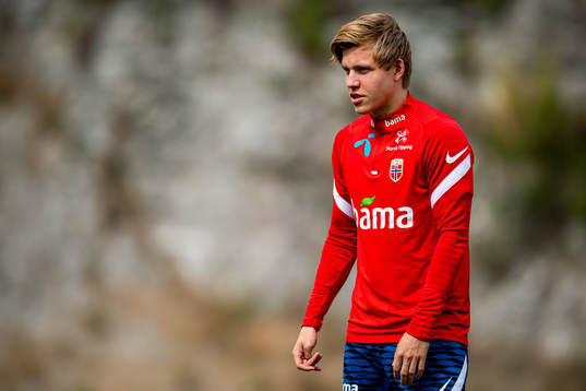 Jens Petter Hauge of the Norwegian national football team