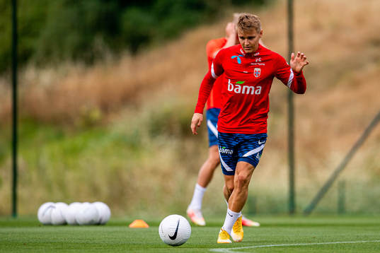 Martin Ødegaard of the Norwegian national football team