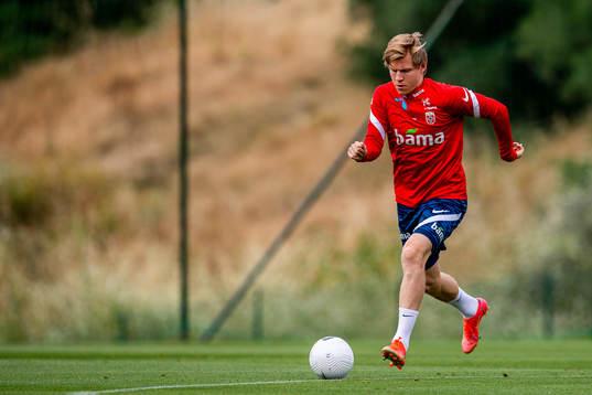Jens Petter Hauge of the Norwegian national football team