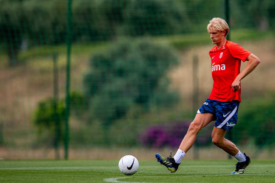 Morten Thorsby of the Norwegian national football team