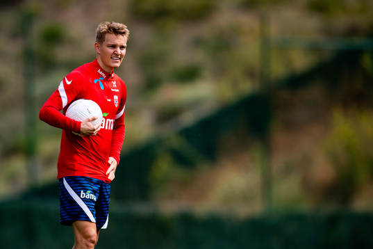 Martin Ødegaard of the Norwegian national football team