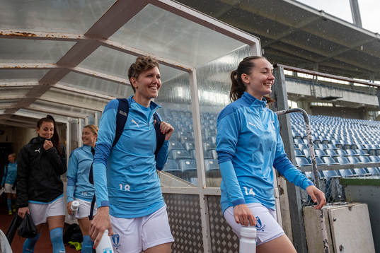 Malmö FFs Anna Hellsten och Martina Sutalo