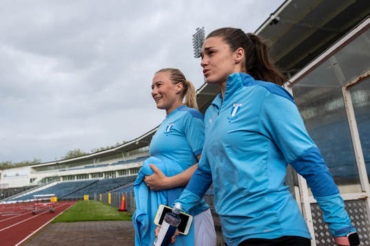 Malmö FFs Madeleine Hejde och Saga Fredriksson