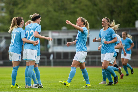 Malmö FFs spelare jublar