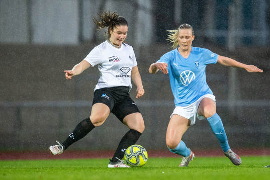 Staffanstorps Annie Grant och Malmö FFs Madeleine Hejde