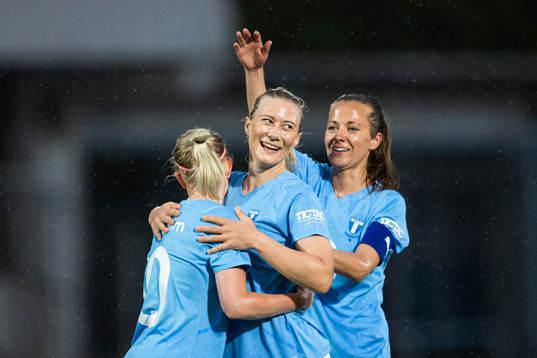 Malmö FFs Madeleine Hejde jublar