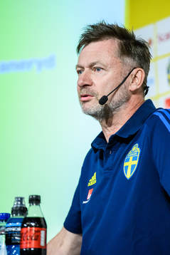 Sveriges förbundskapten Peter Gerhardsson