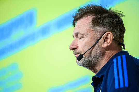 Sveriges förbundskapten Peter Gerhardsson