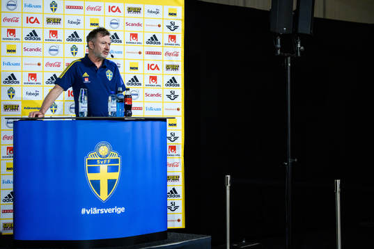 Sveriges förbundskapten Peter Gerhardsson