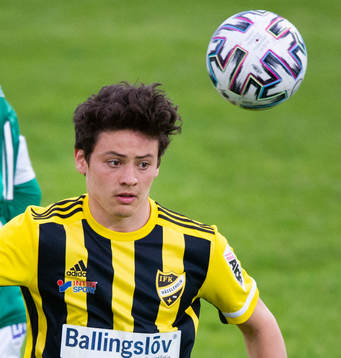 IFK Hässleholms Isak Orajärvi i träningsmatchen mellan