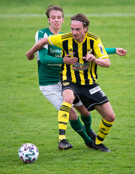 IFK Hässleholms Julian Grandanovski i träningsmatchen