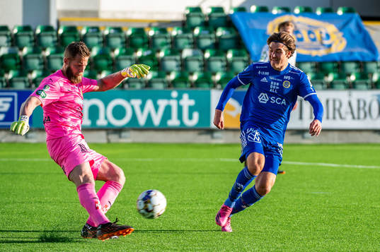 Jönköpings målvakt Frank Pettersson och Sundsvalls Johan