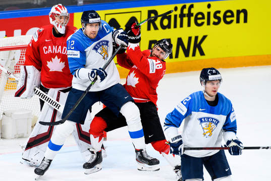 Marko Anttila of Finland against Mario Ferraro and