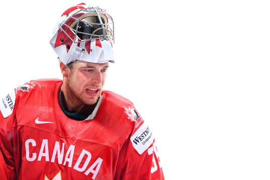 Goalkeeper Darcy kuemper of Canada