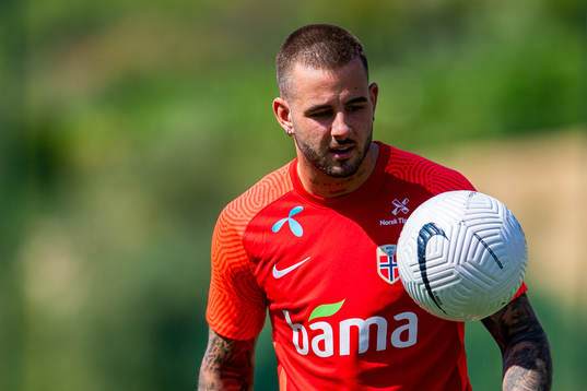 Aron Dønnum of the Norwegian national football team