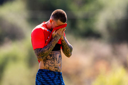Aron Dønnum of the Norwegian national football team