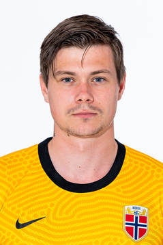 Goalkeeper Per Kristian Bråtveit of the Norwegian national