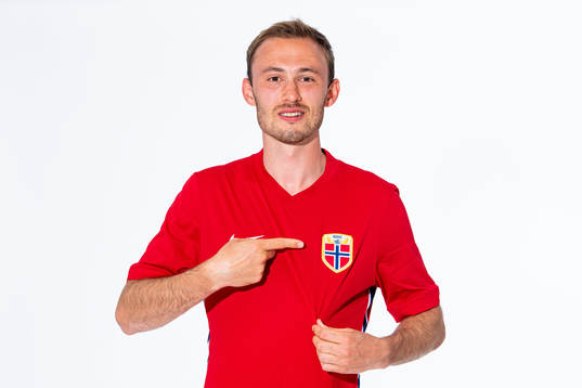 Fredrik Aursnes of the Norwegian national football team
