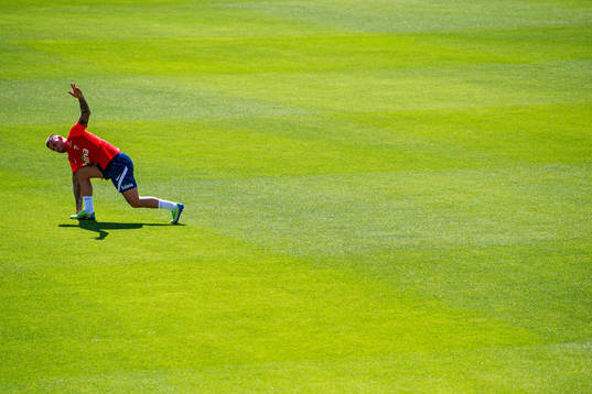 Aron Dønnum of the Norwegian national football team