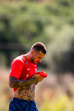 Aron Dønnum of the Norwegian national football team