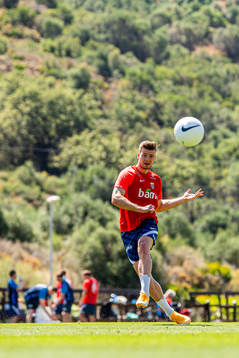 Alexander Sørloth of the Norwegian national football team
