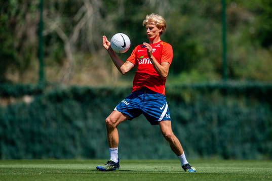 Morten Thorsby of the Norwegian national football team