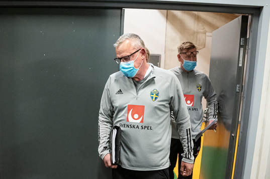Janne Andersson, head coach, and Peter Wettergren,