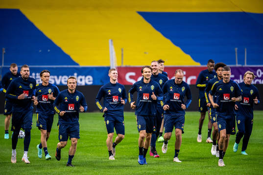 Pierre Bengtsson, Albin Ekdal and Mikael Lustig of the