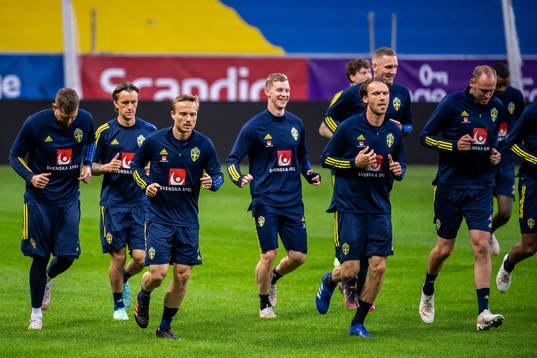Pierre Bengtsson and Albin Ekdal of the Swedish national