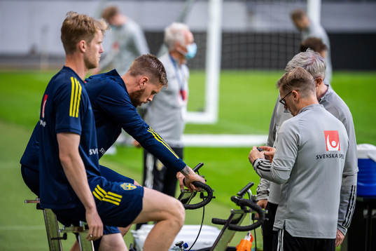 Filip Helander and Viktor Claesson of the Swedish national