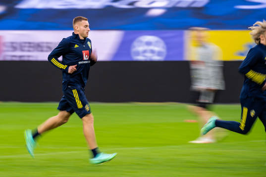 Dejan Kulusevski of the Swedish national football team