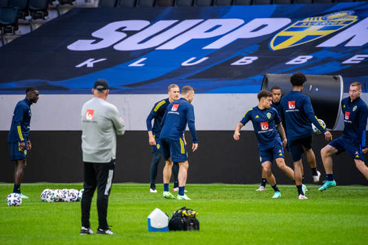 Ken Sema, Jordan Larsson and Dejan Kulusevski of the