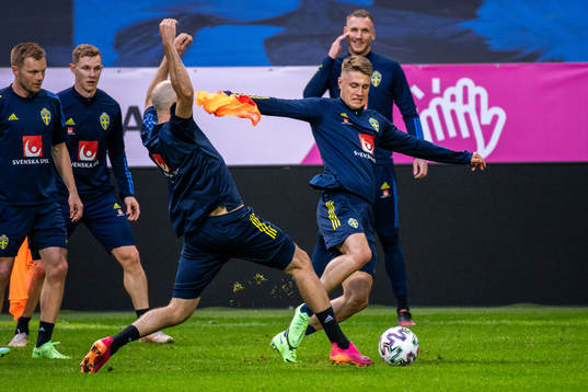 Marcus Danielson and Mattias Svanberg of the Swedish