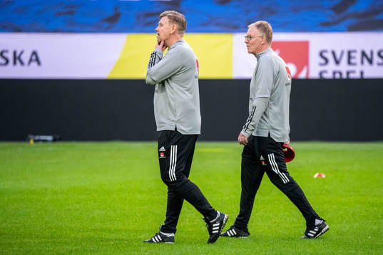 assistant coach Peter Wettergren and Scout Lasse Jacobsson