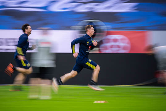 Emil Krafth of the Swedish national football team