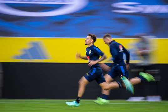 Jordan Larsson of the Swedish national football team
