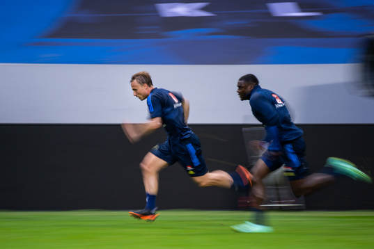 Pierre Bengtsson and Ken Sema of the Swedish national