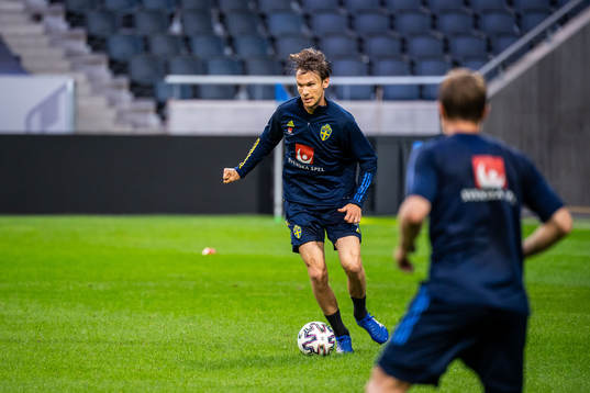 Albin Ekdal of the Swedish national football team