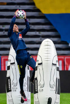 Robin Olsen of the Swedish national football team