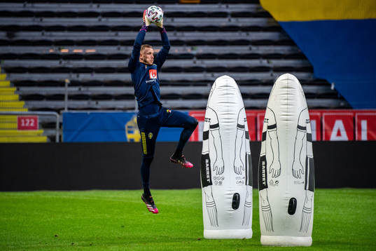 Robin Olsen of the Swedish national football team