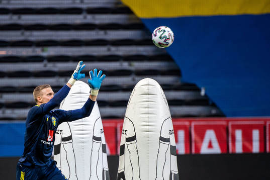 Karl-Johan Johnsson of the Swedish national football team