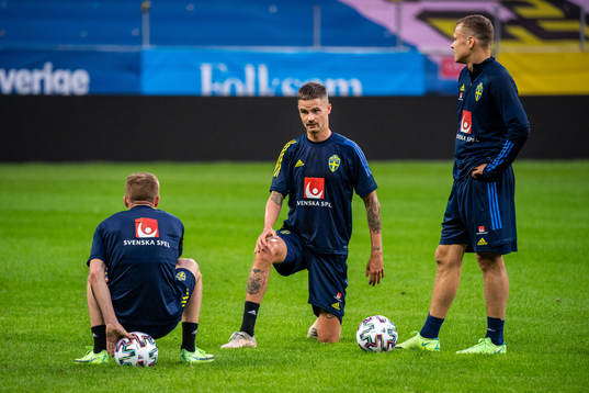 Mikael Lustig of the Swedish national football team