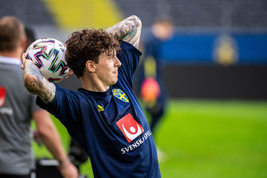 Victor Nilsson Lindelöf of the Swedish national football