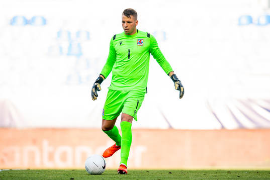Goalkeeper Anthony Moris of Luxembourg