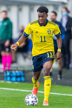Anthony Elanga of Sweden