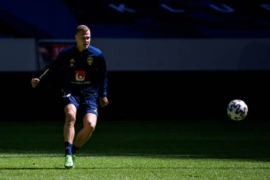 Viktor Claesson of the Swedish national football team