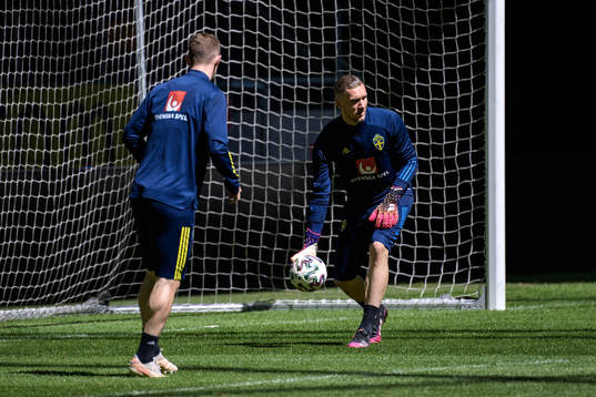 goalkeeper Robin Olsen of the Swedish national football team