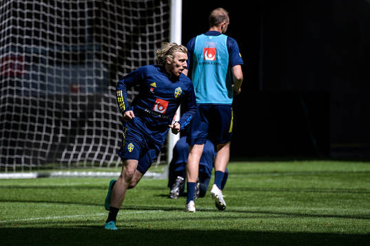 Emil Forsberg of the Swedish national football team