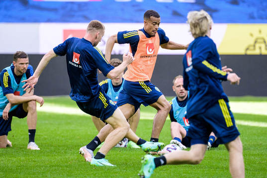 Robin Quaison of the Swedish national football team